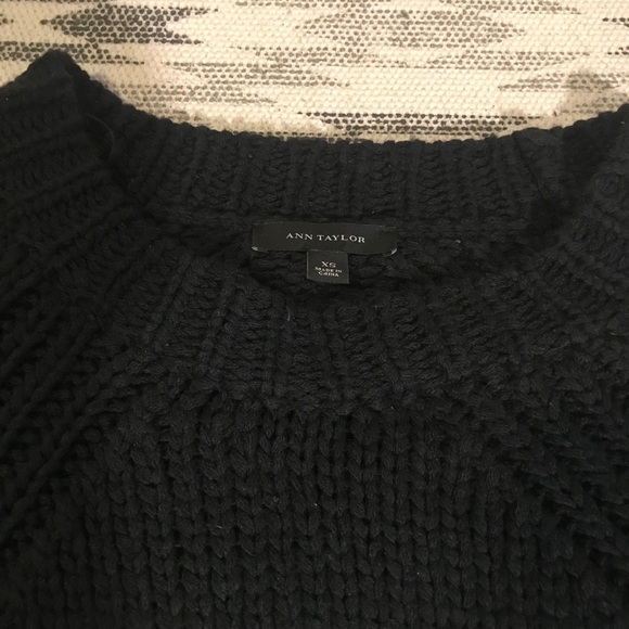 AT Thick Knit Long Black Sweater - Picture 3 of 6